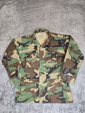 American Apparel Inc US Hot Weather  Camouflage Combat Coat Jacket Size Med
